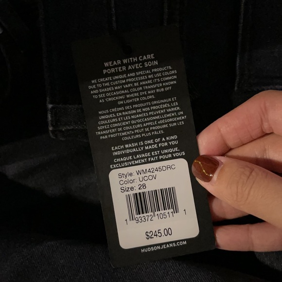 HUDSON NICO MID-RISE SUPER SKINNY STAPLE JEAN - Picture 5 of 8